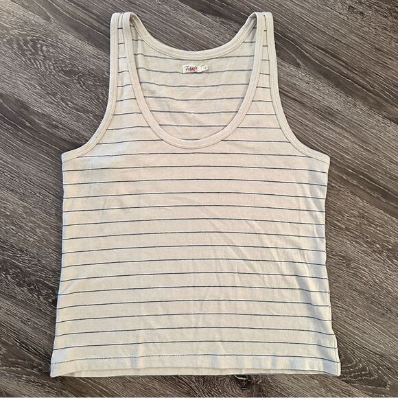 Faherty Whisper Organic Cotton Linen Blend tank - Picture 1 of 5